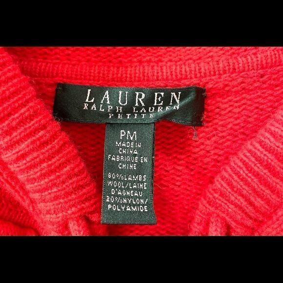 Ralph Lauren, LRL Orange Hooded Toggle Front Long Cardigan - Picture 8 of 8